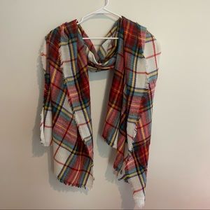 Plaid fall scarf